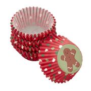 Wilton Mini Cupcake Cases – Gingerbread Man 100pk