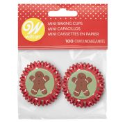 Wilton Mini Cupcake Cases – Gingerbread Man 100pk