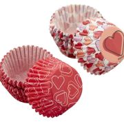 Wilton Hearts Mini Cupcake Cases 100pk