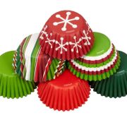 Wilton Mini Cupcake Cases – Holiday 150pk
