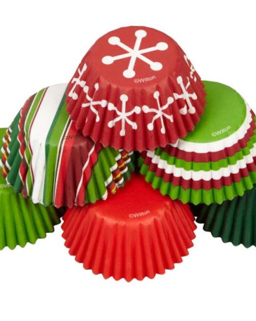 Wilton Mini Cupcake Cases – Holiday 150pk