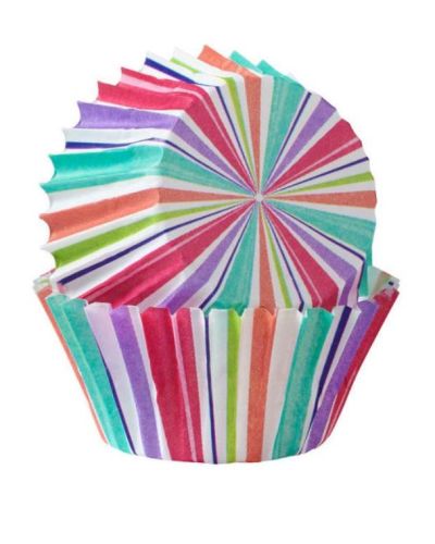 Wilton Mini Cupcake Cases – Pastel Stripes