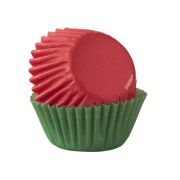 Wilton Mini Cupcake Cases – Red & Green 100pk