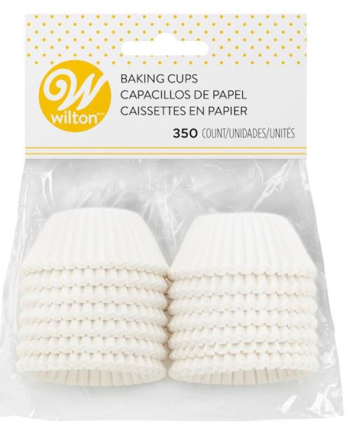 Wilton Mini Cupcake Cases – White 350pk