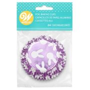 Wilton Purple Bunnies Foil Cupcake Cases 24pk
