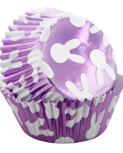 Wilton Purple Bunnies Foil Cupcake Cases 24pk