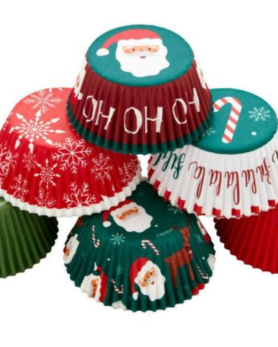 Wilton Cupcake Cases – Classic Santa Claus 150pk