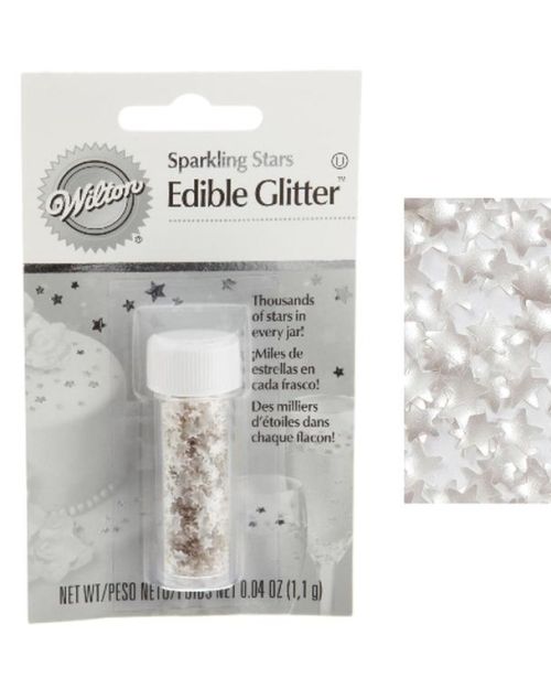 Wilton Edible Glitter Stars – Silver