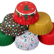 Wilton Cupcake Cases – Traditional Christmas 150pk