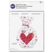 Wilton Spread Love Shaped Treat Bags 15pk