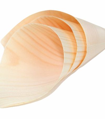Ecoware Wooden Cones – 10pk