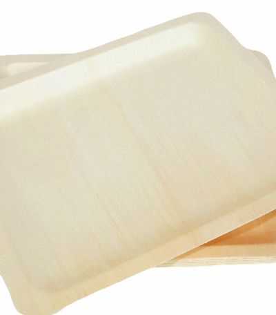 Wooden Plates Large – 4pk