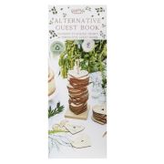 Botanical Wedding Wooden Stacking Heart Guest Book Alternative