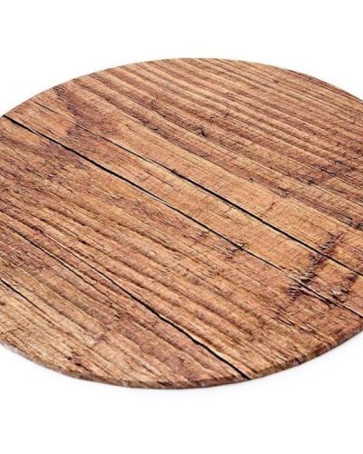 Woodgrain Masonite Cake Board Round – 14″