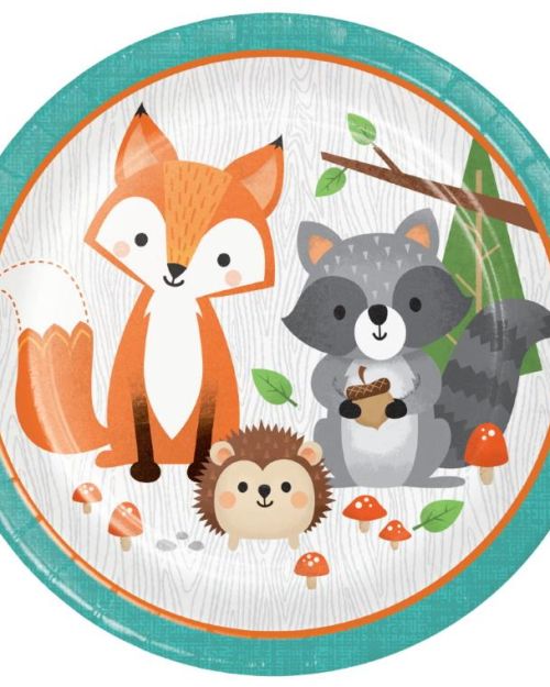 Woodland Animals Dinner Plates 8pk