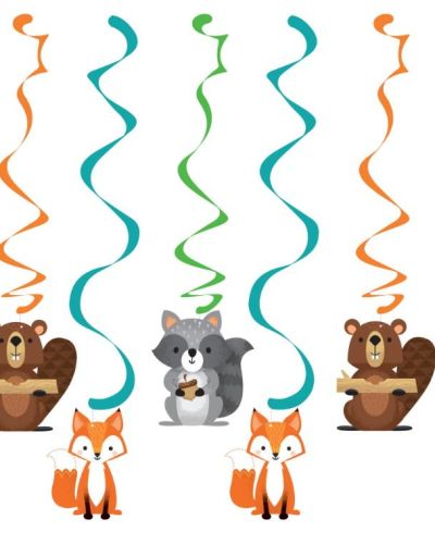 Woodland Animals Swirl Decorations