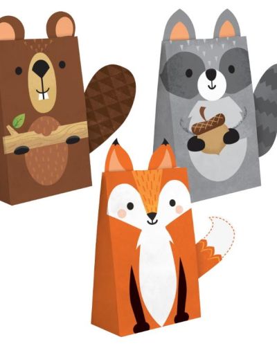 Woodland Animals Treat Bags 8pk