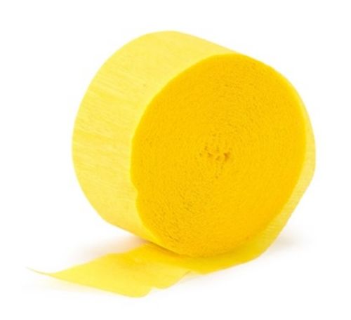 Crepe Paper Streamer – Buttercup Yellow