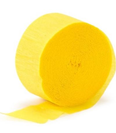Crepe Paper Streamer – Buttercup Yellow