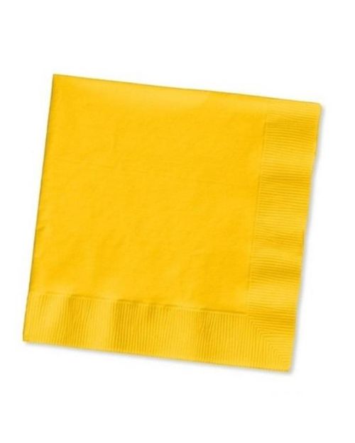 Yellow Beverage Napkins 40pk