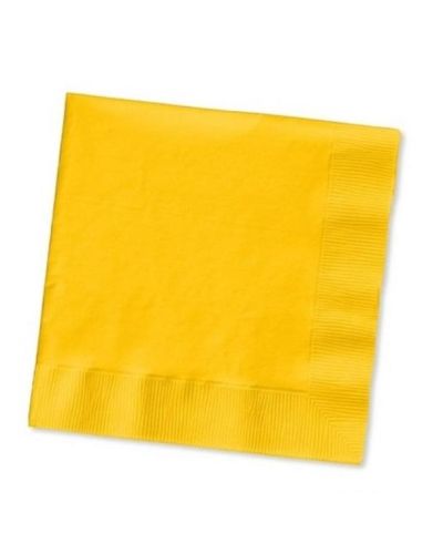 Yellow Beverage Napkins 40pk