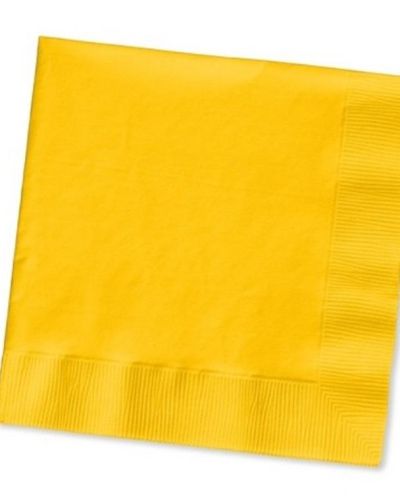 Yellow Lunch Napkins – 20 Pack