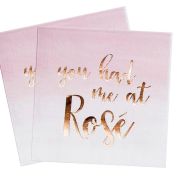You Had Me at Rosé Beverage Napkins 16pk